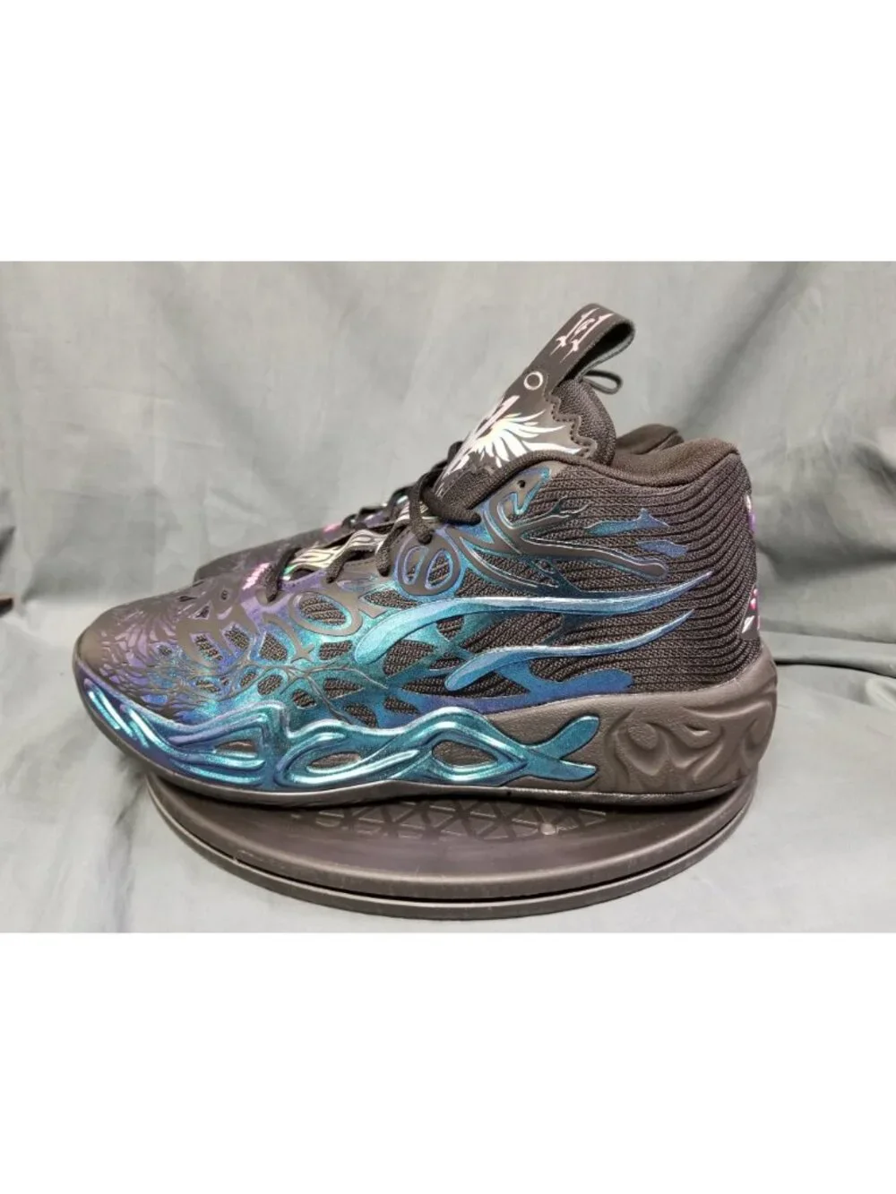 Puma LaMelo Ball MB.04 Reflections JR Black & Blue Boys Size 11c NEW NO BOX!
